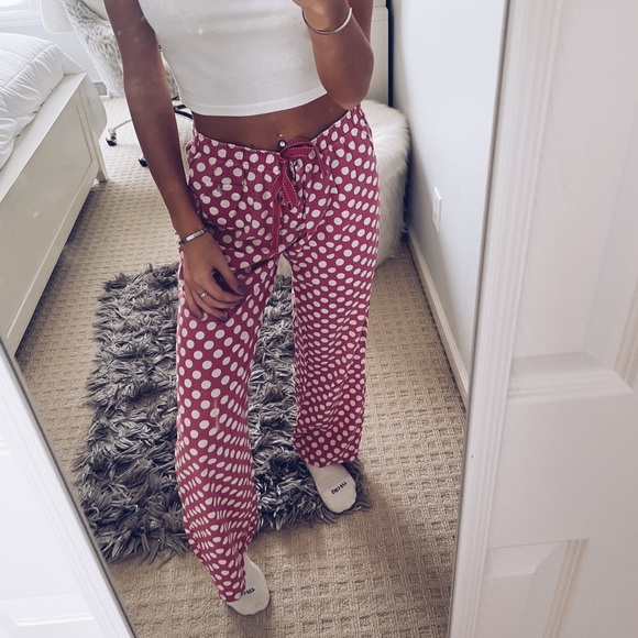 aerie | Intimates u0026 Sleepwear | Aerie Pink Polka Dot Pajama Pants | Poshmark